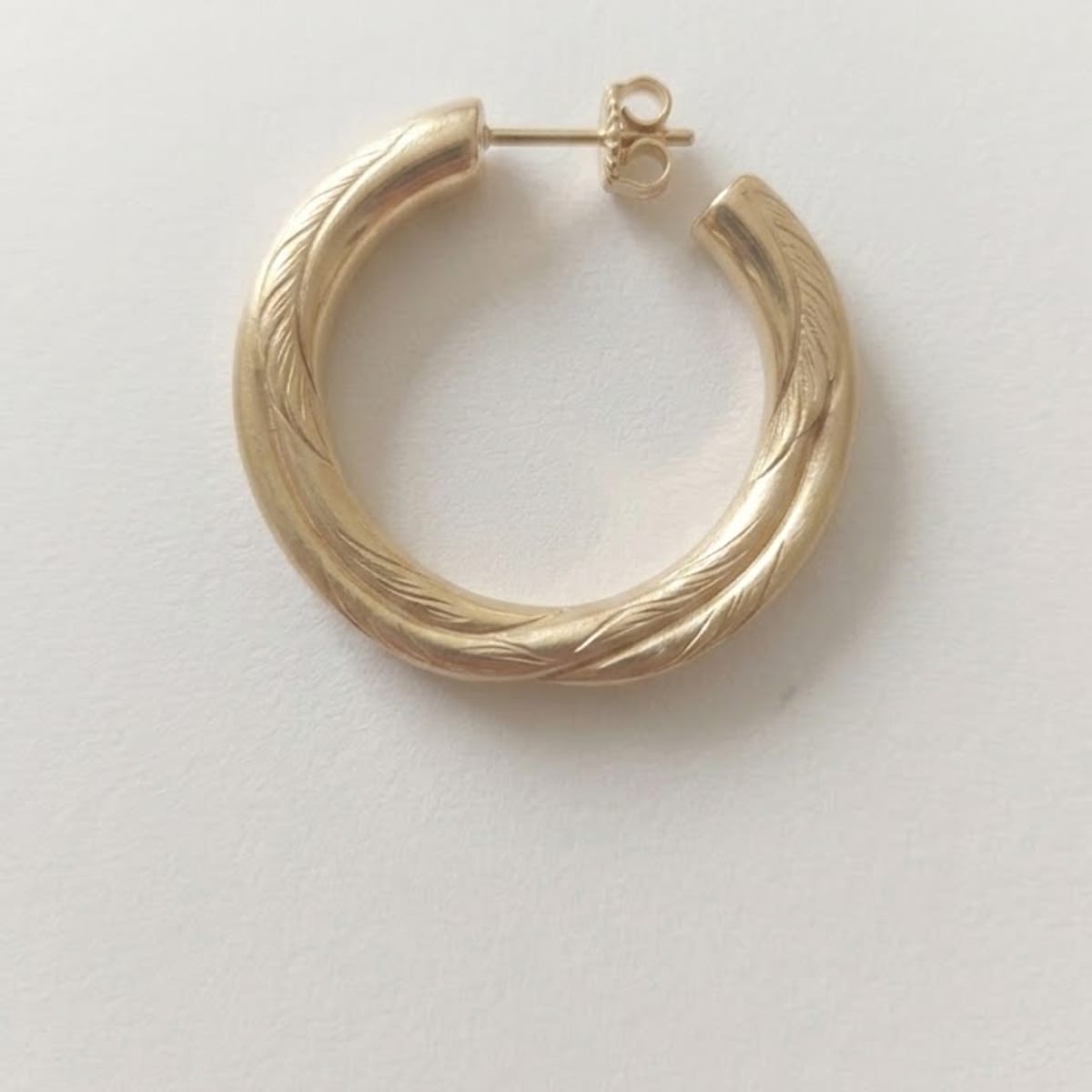 Soft hoop earrings