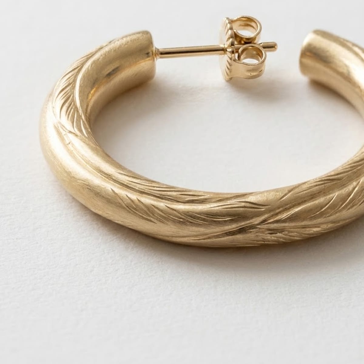 Soft hoop earrings, photo 2